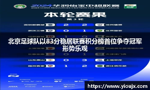 北京足球队以83分稳居联赛积分榜首位争夺冠军形势乐观